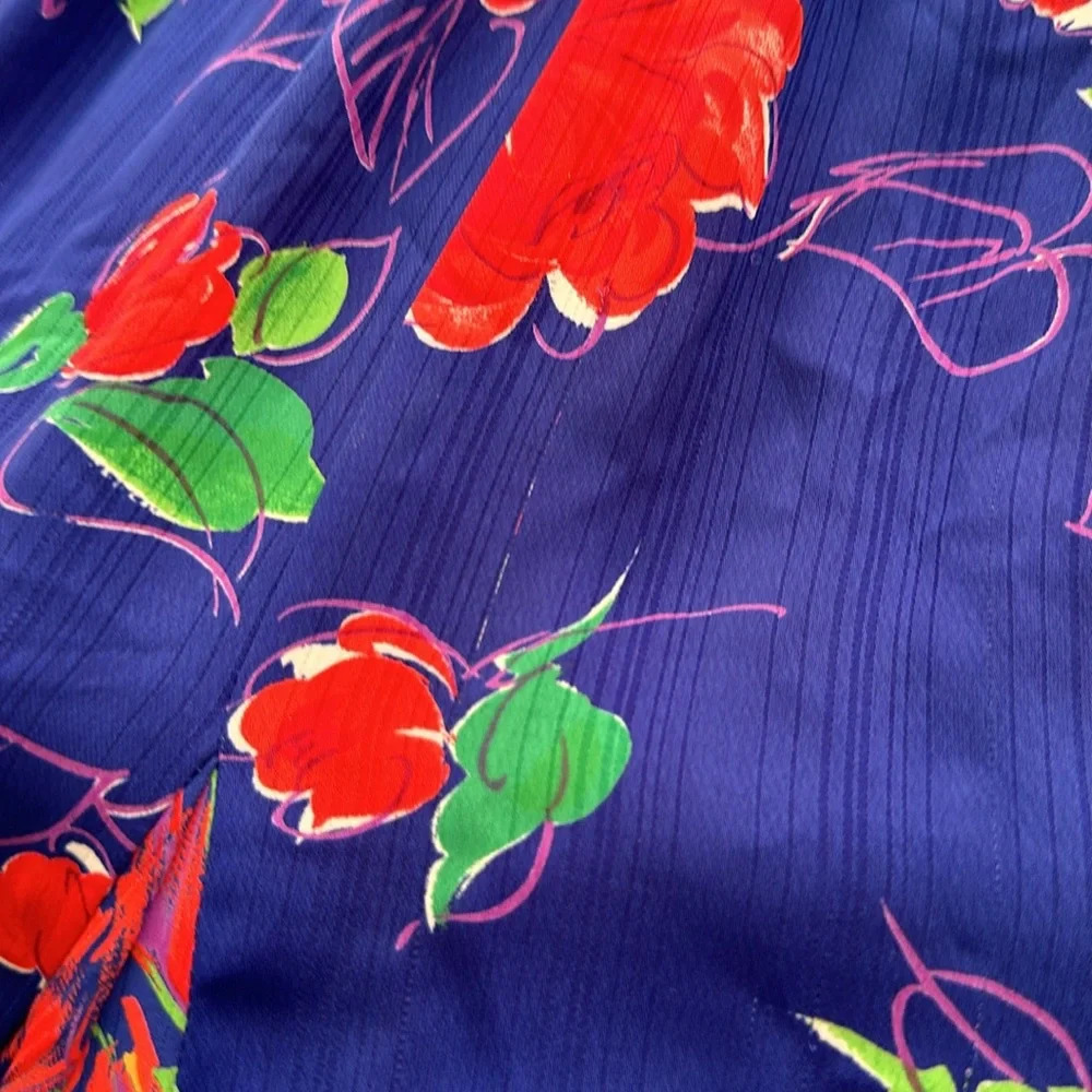 Vintage 80s ASSORTI‎ for Susan Freiss Dress MIDI Floral Cottagecore, Size XS - Picture 15 of 16